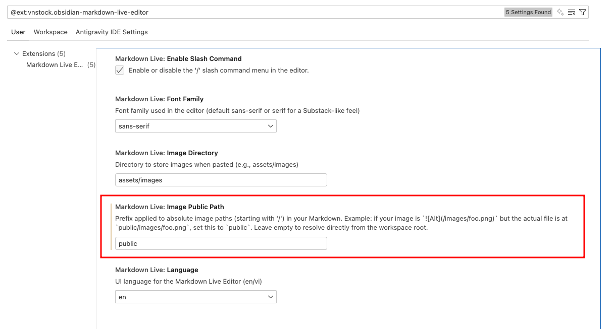 Image Pasting Configuration
