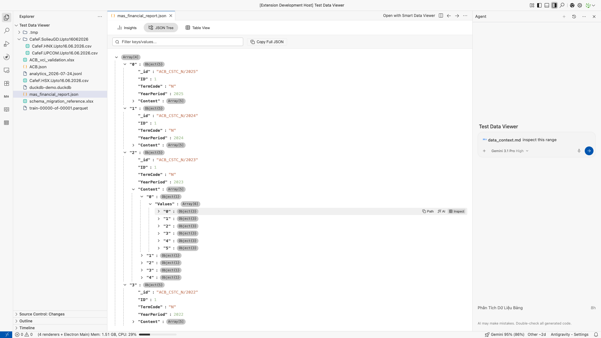 JSON Object Tree Inspect